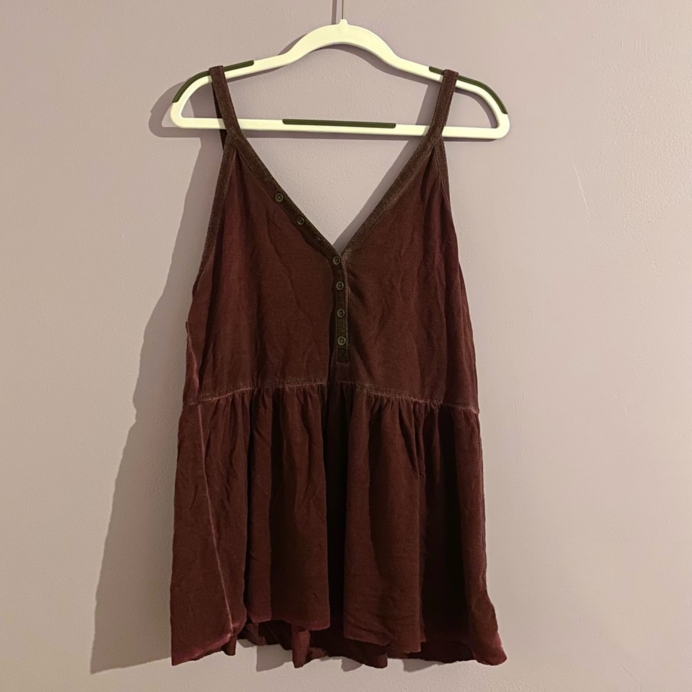 American Eagle Burgundy Tank Top